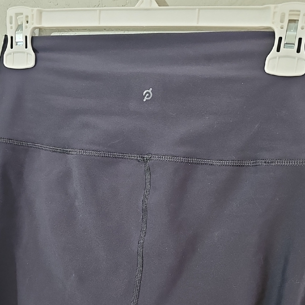 Peloton Dark Blueish Gray 25" Leggings With Logo On Lower Leg Women Medium - Picture 6 of 7